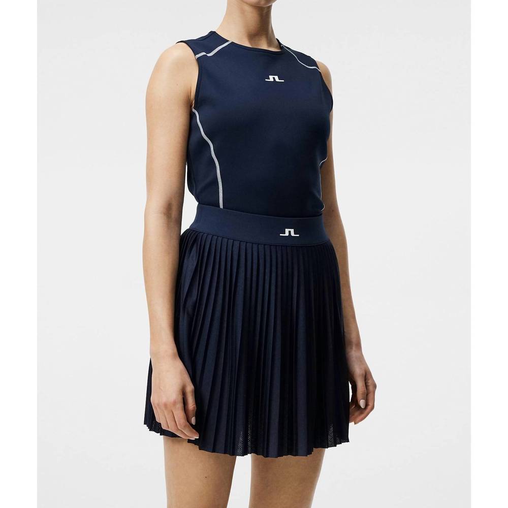 NEW J.LINDEBERG mirit sleeveless top in jl navy